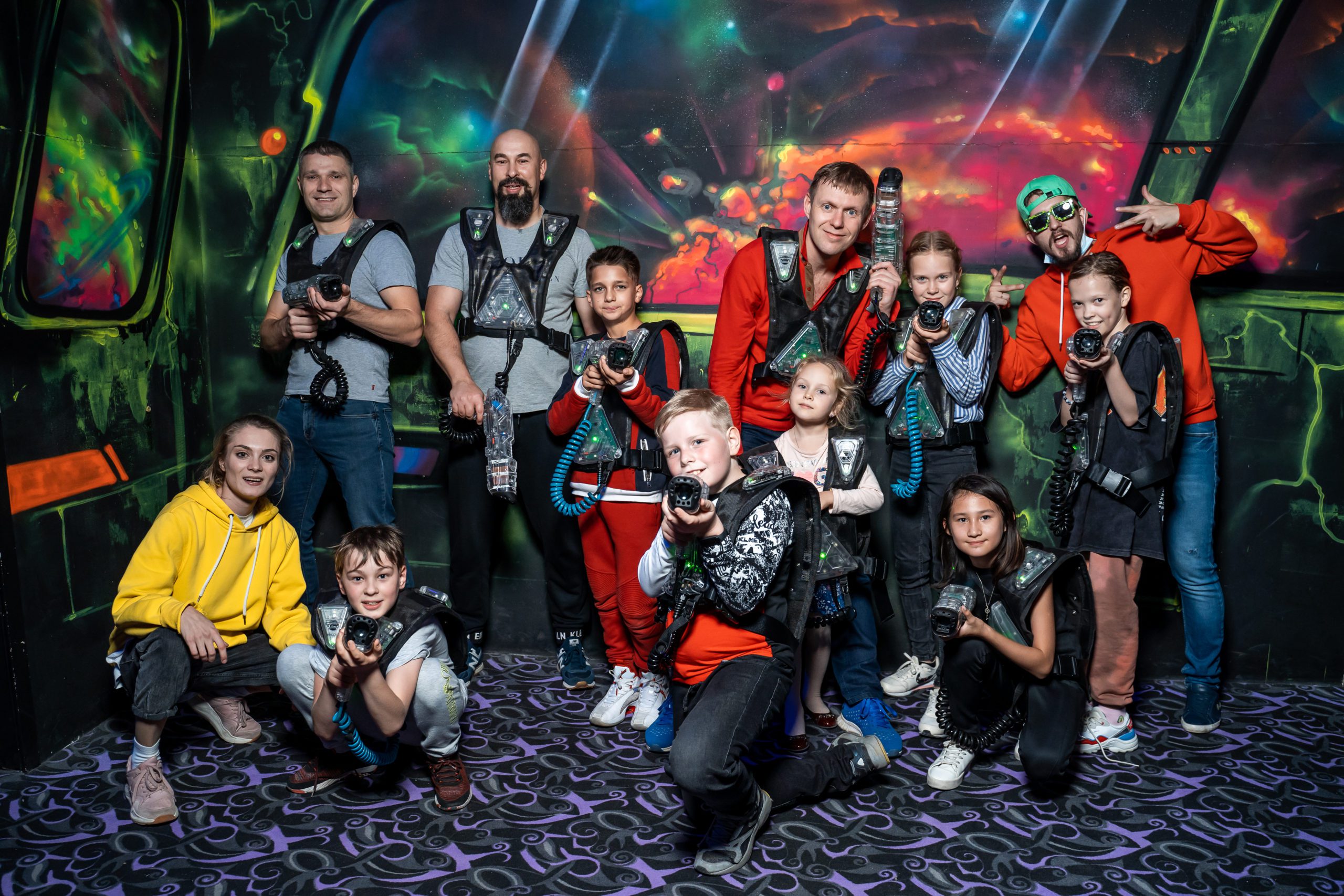 Команда LaserLand Казань после игры в лазертаг